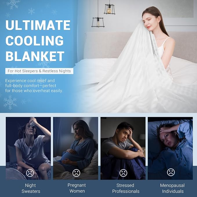 Elegear Revolutionary Cooling Blanket King, Absorbs Heat to Keep Body Cool - Image 6