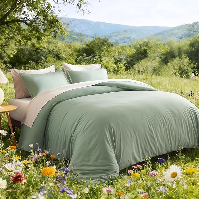 Litanika California King Comforter Set Sage Green - Image 5