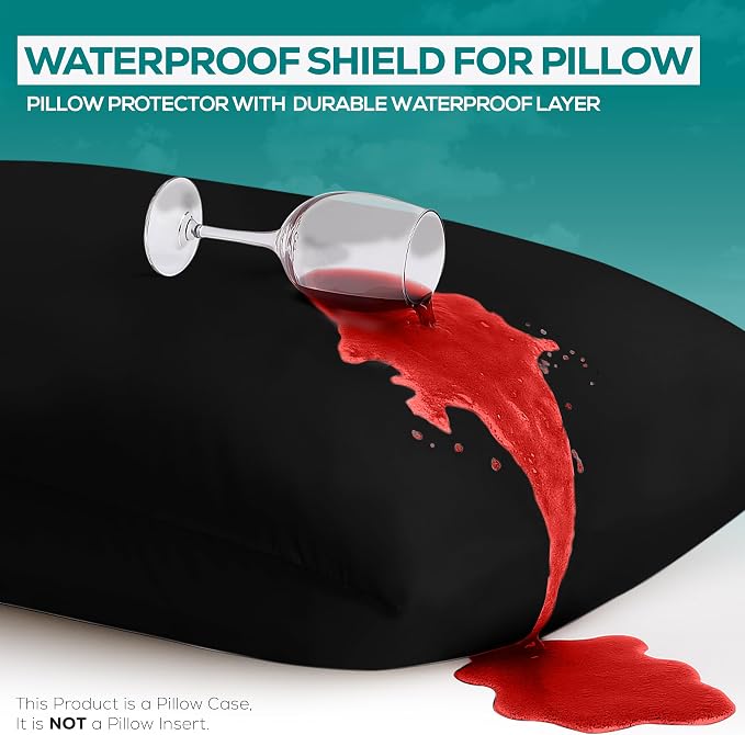 Utopia Bedding Premium 100% Waterproof Pillow Protectors - Image 3