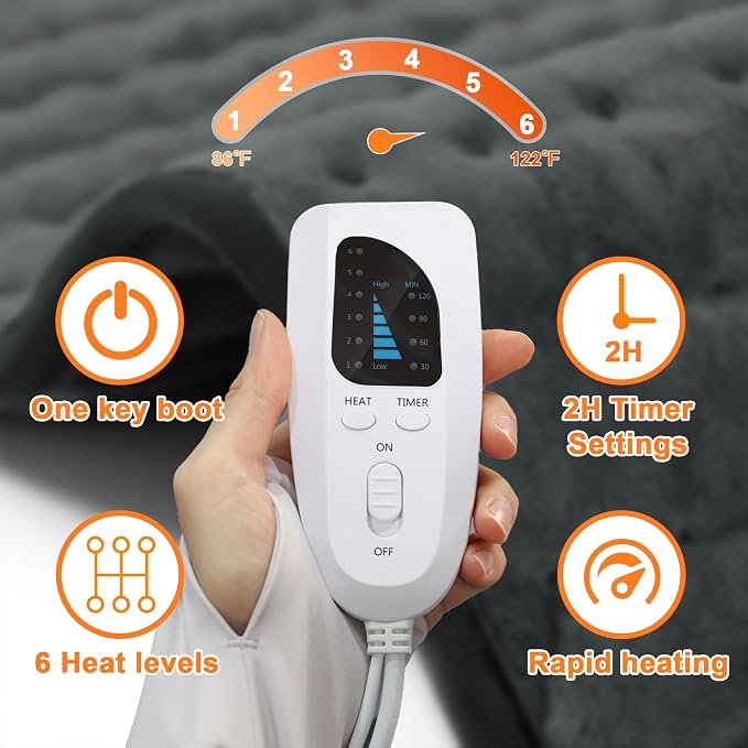 Deepsoon Heating Pad, Electric Heating Pads - Image 7