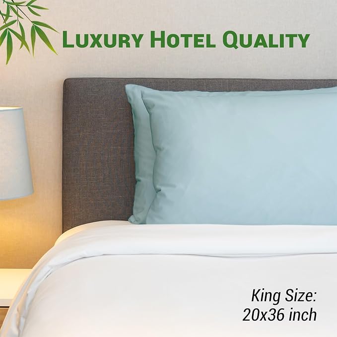 Gogreen Bamboo Rayon Waterproof Pillow Protector, Breathable Pillow Cover - Image 7