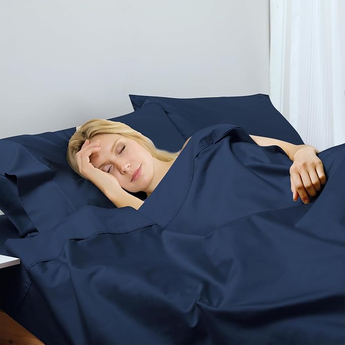 Cotton Full Flat Sheet Only, 600 Thread Count 100% Egyptian Cotton Top Sheet - Image 5