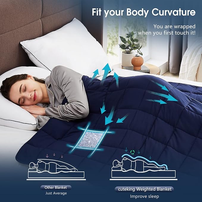 CuteKing Weighted Blanket for Adults Heavy Blanket for 180-190lbs, Weighted - Image 5