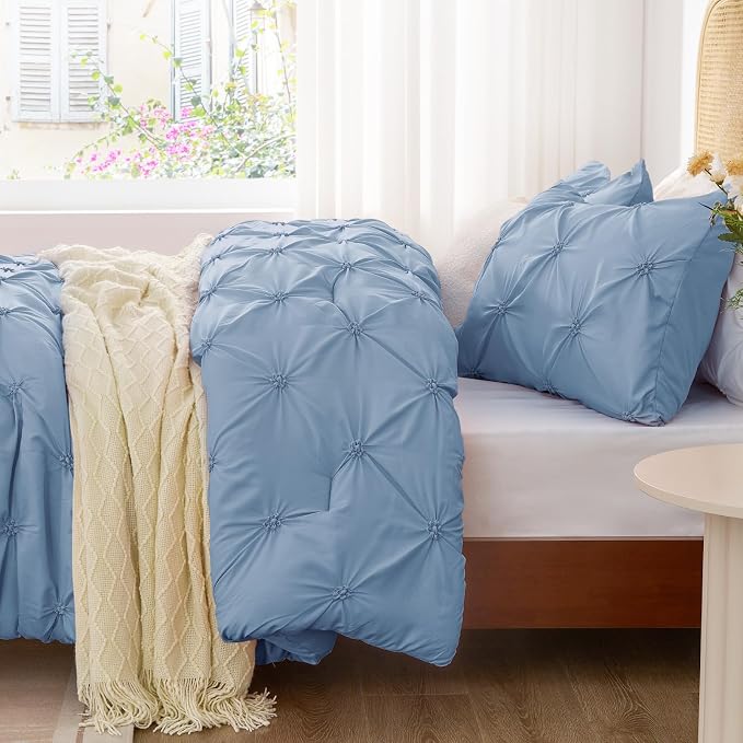 BEDELITE Cornflower Blue King Size Comforter Set - Image 3