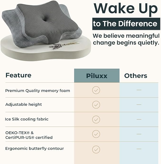 Ergonomic Cervical Neck Pillow for Sleeping – Cooling Memory Foam Cervical - Image 7