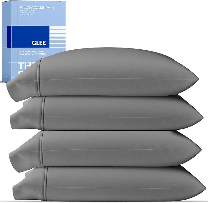 Thread Spread 100% Cotton King Size Pillow Cases Set of 4 by THREADSPREAD