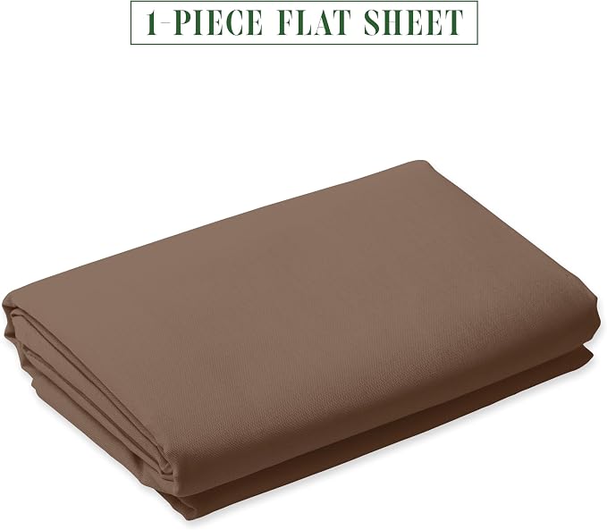 Luxury Flat Sheet on Amazon Elegant Comfort Wrinkle-Free 1500 Premier Hotel - Image 2