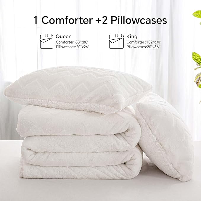 BEDELITE Fluffy Twin Comforter Set - Image 7