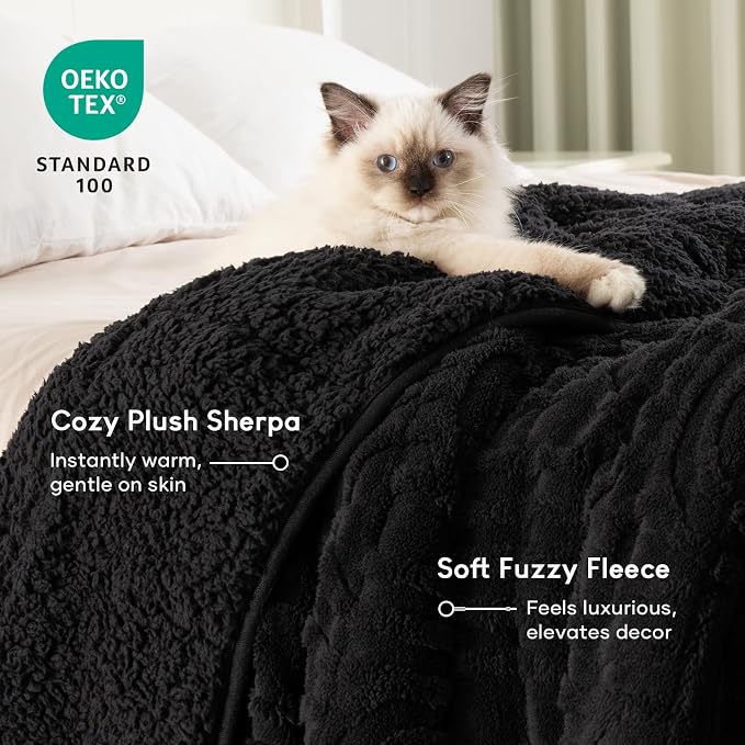 Cottonblue Jacquard Weighted Blanket - Image 3