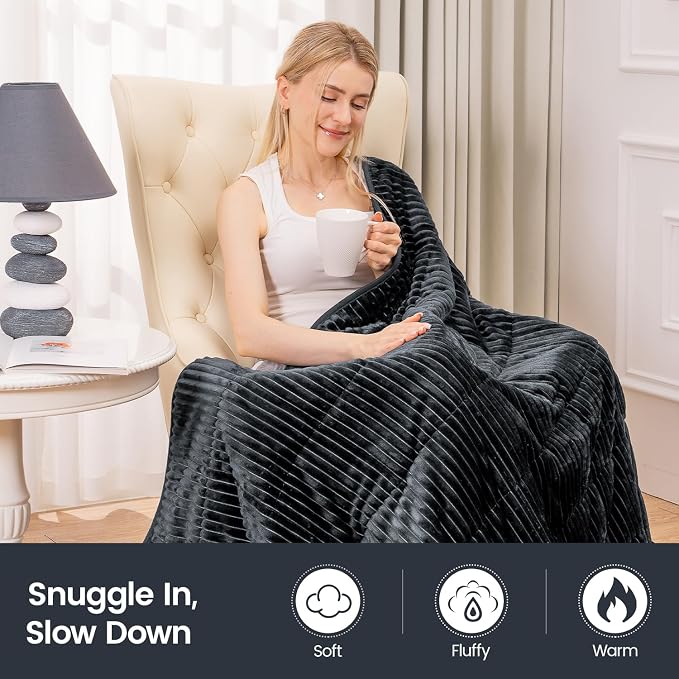 Sherpa Fleece Weighted Blanket - Image 4