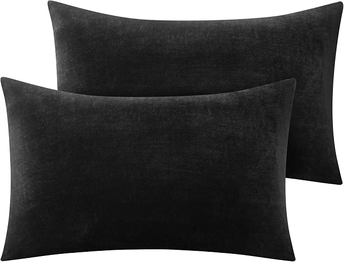 BEDELITE Flannel Pillowcases Standard Set of 2, Super Soft Fleece Pillow Case by BEDELITE
