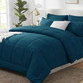 CozyLux Full Size Comforter Set Lyons Blue, 7 Pieces Bed in a Bag, All Season by CozyLux