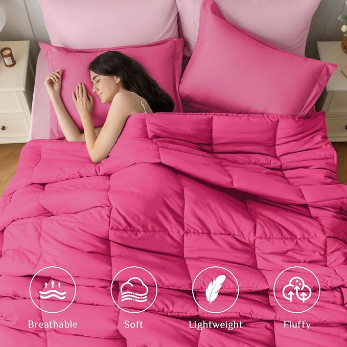 JOLLYVOGUE Twin Comforter Set, Ultra-Soft Bed in a Bag Twin Size 5 Pieces - Image 2