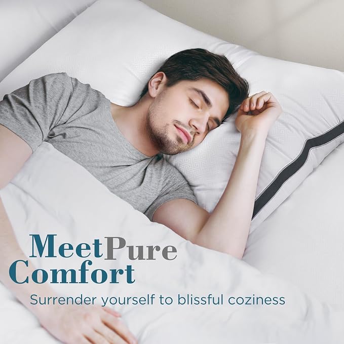 viewstar Bed Pillows King Sizes Set of 2, Hotel Quality Cooling Down - Image 2