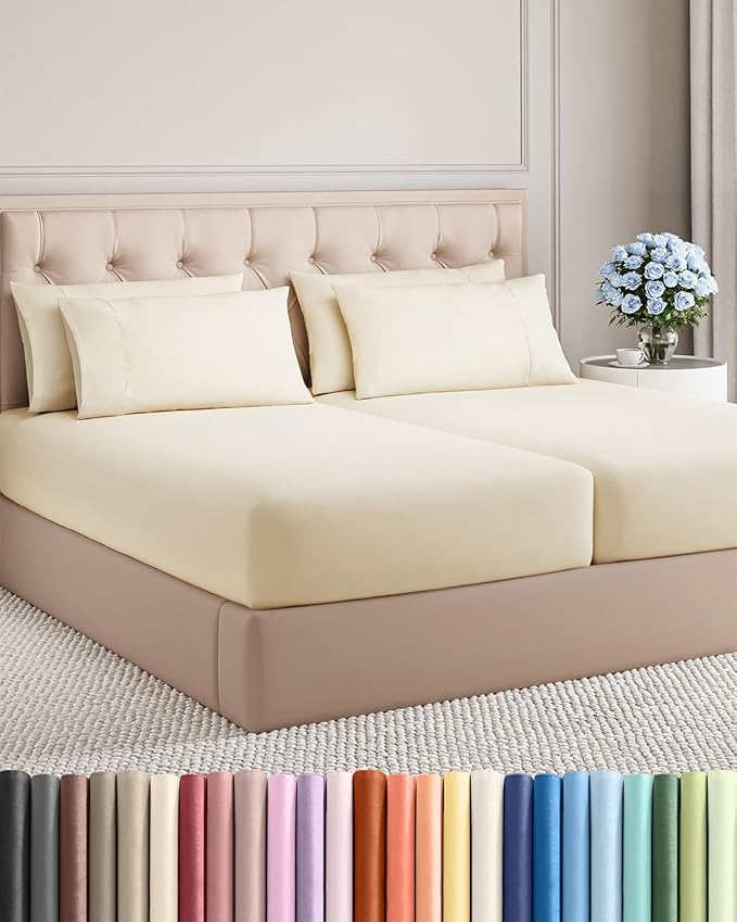 Split King 7 Piece Sheet Set by CGKUnlimited