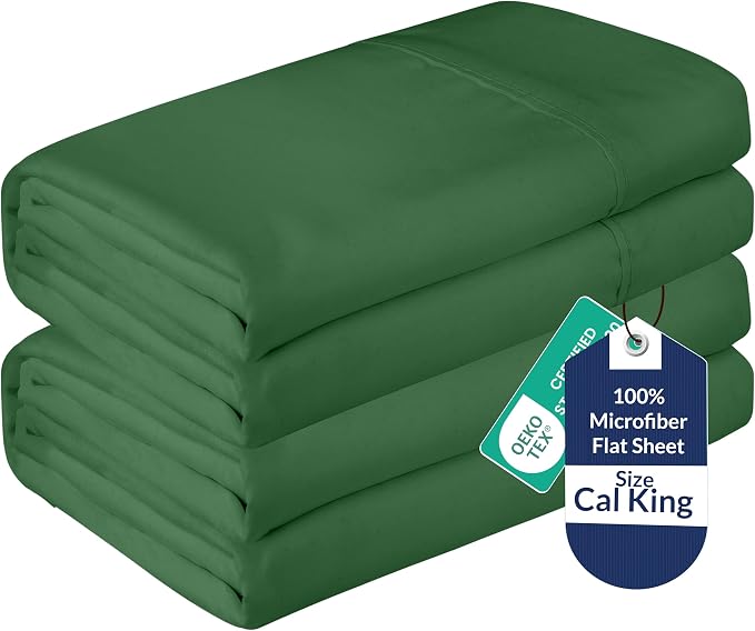 Royale Linens 2 Pack Bulk Flat Sheet Set by ROYALELINENS