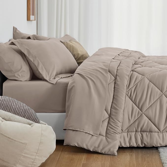 Love's cabin Full Comforter Set Burlwood, 7 Pieces Full Bed in a Bag, All - Image 3