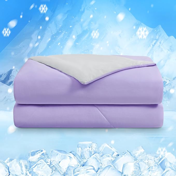 HOMFINE Cooling Comforter King Size, Japanese Double-Sided Cold Tech Fabric - Image 8