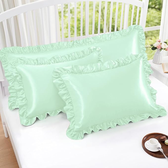 Homiest Ruffle Satin Pillowcase - Image 2