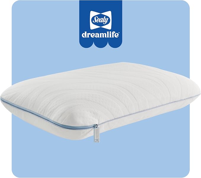 Sealy Dreamlife King Size Memory Foam Cooling Pillow by Sealy