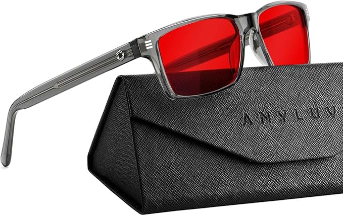 ANYLUV Blue Light Glasses Men Woman, Eye Strain Relief Eye Protection by ANYLUV