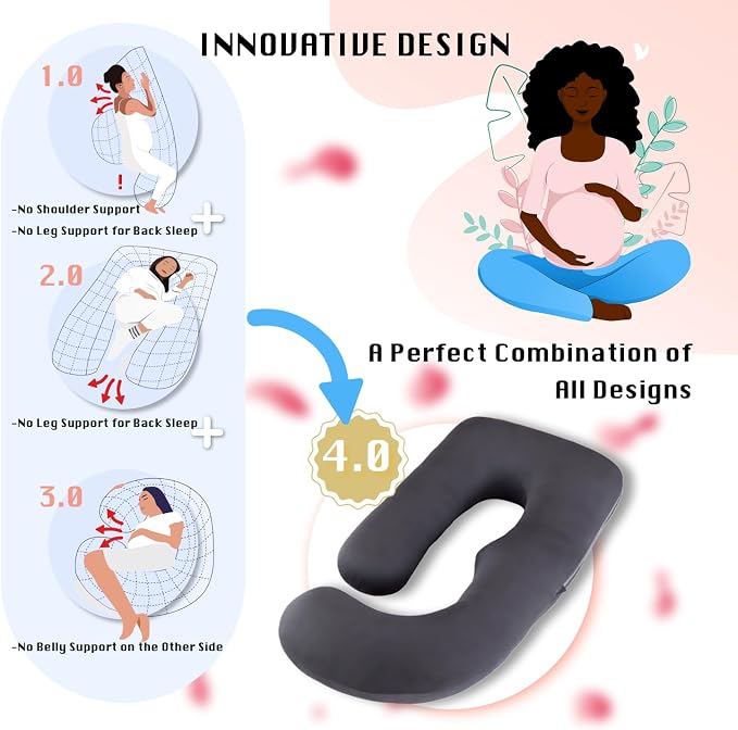 ALLOPERA Pregnancy Pillow, Full Body 57 Inch Maternity Pillow - Image 5