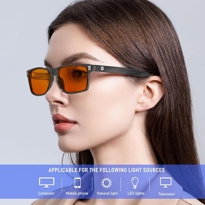 ANYLUV Blue Light Glasses Men Woman, Eye Strain Relief Eye Protection - Image 2