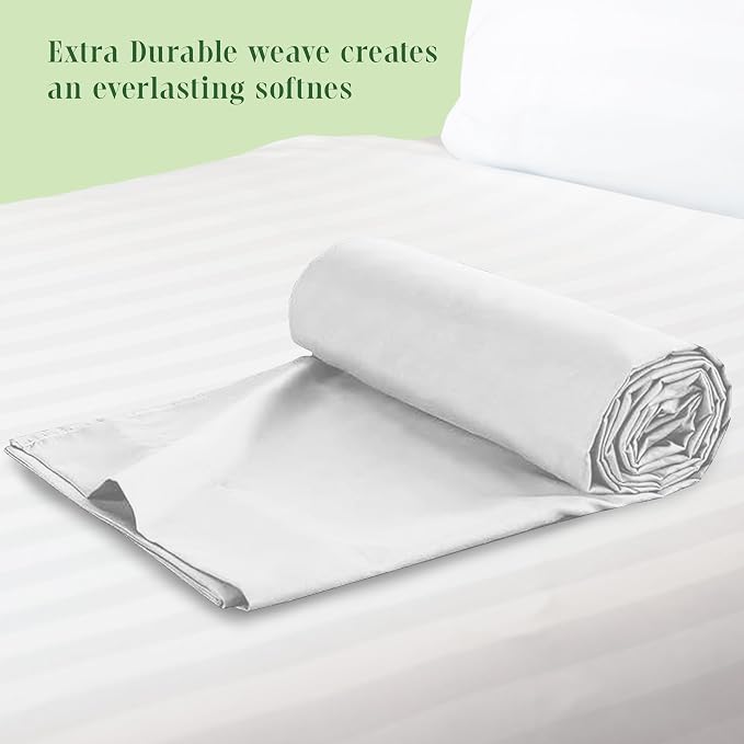 Elegant Comfort Premium Hotel Quality 1-Piece Flat Sheet, Luxury & Softest 1500 - Image 3