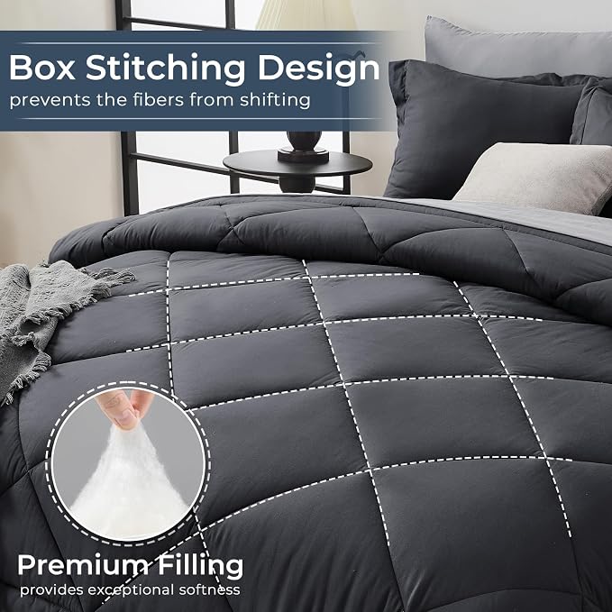 HEVUMYI 120x98 Oversized King Comforter Set - Image 4