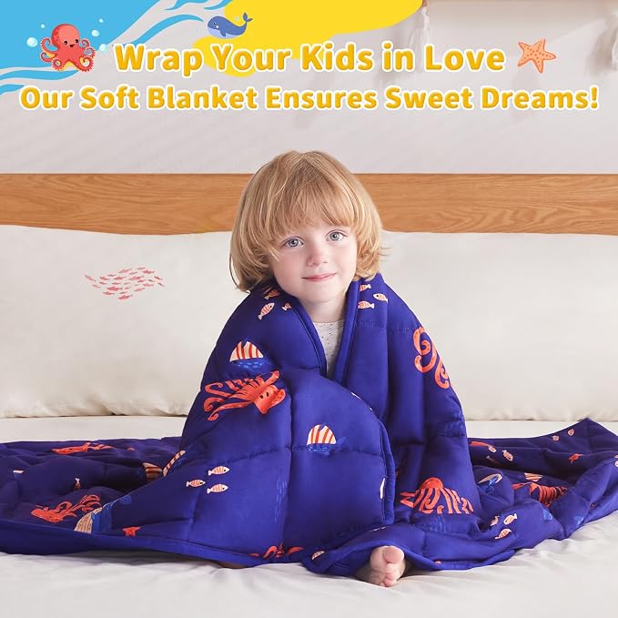 anfie Weighted Blanket Kids Weighted Blanket Cooling Blanket - Image 5