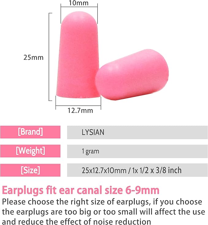 LYSIAN Ultra Soft Foam Ear Plugs - Image 7