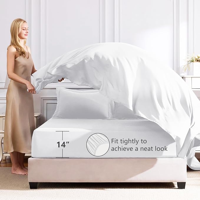 CozyLux Full Size Comforter Sets White - Image 5