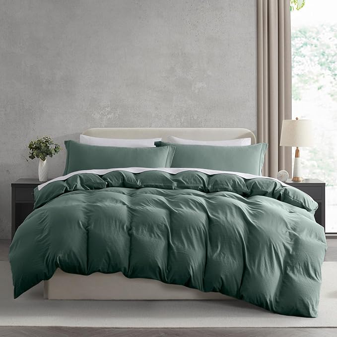 Nestl Forest Green Duvet Cover Queen Size by Nestl