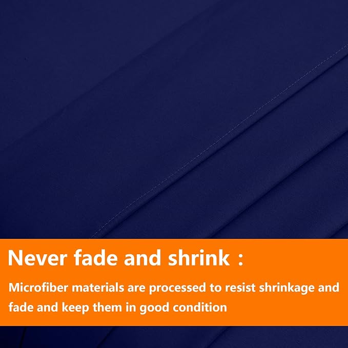 TAIMIT Navy Twin Size Comforter Set - Image 7