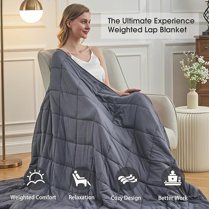 Weighted Blanket for Adults 20lbs, King Size Cooling Heavy Throw Blanket for - Image 4
