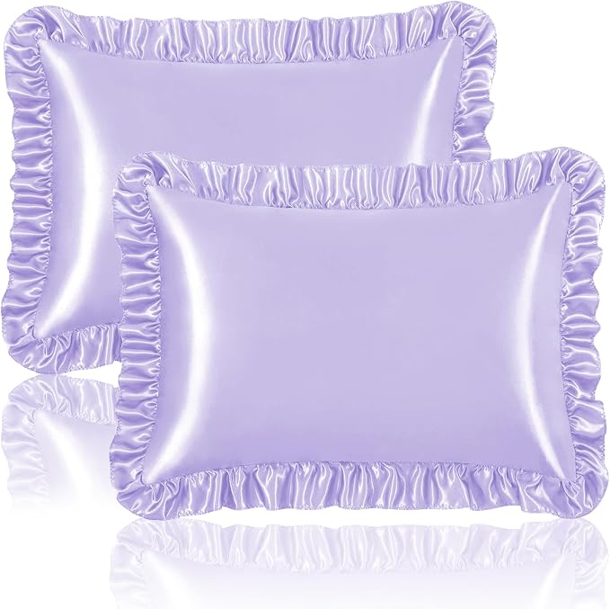 Homiest Ruffle Satin Pillowcase by Homiest