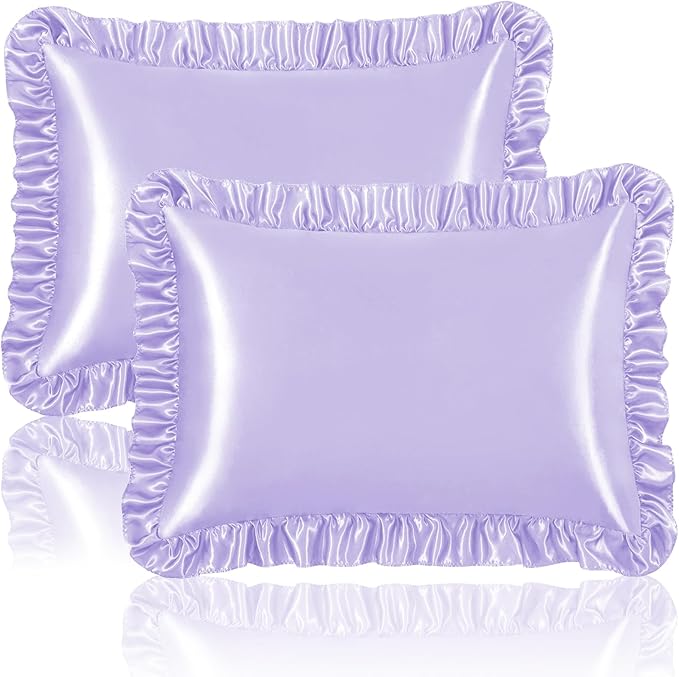 Homiest Ruffle Satin Pillowcase by Homiest