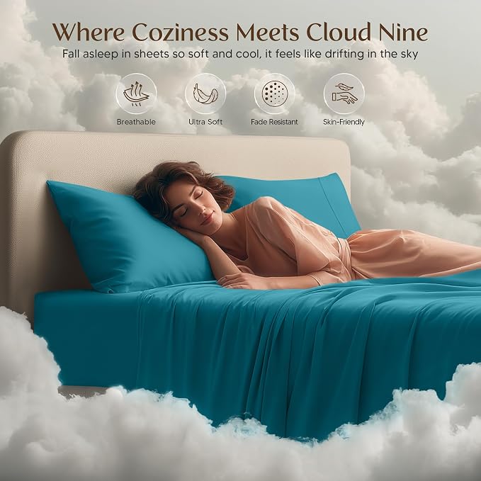 Utopia Bedding Queen Size Sheet Set – 4 Piece Bed Sheets, Soft and Breathable - Image 6