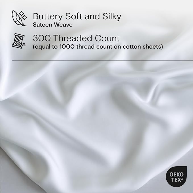 DOZ Sheet Set, 100% Viscose derived from Bamboo, Organically Grown, Buttery Soft - Image 3