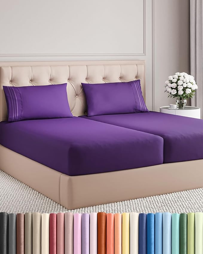 Split King Size 5 Piece Sheet Set by CGKUnlimited