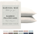 Karissa Mae Cooling Bamboo Viscose Queen Size Pillowcase Set | 100% FSC by KARISSAMAE