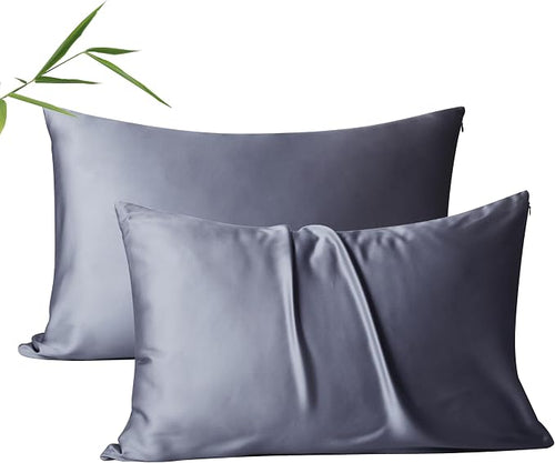 2 Pack Cooling Pillow Cases, Viscose Derived from Bamboo Pillow Protectors by ShunjieHome