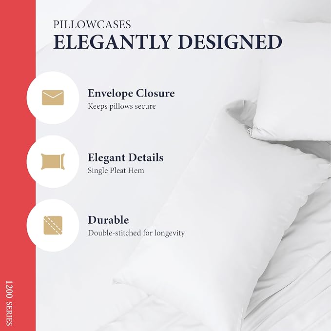 100% Egyptian Cotton Sheets California King Size - Image 5
