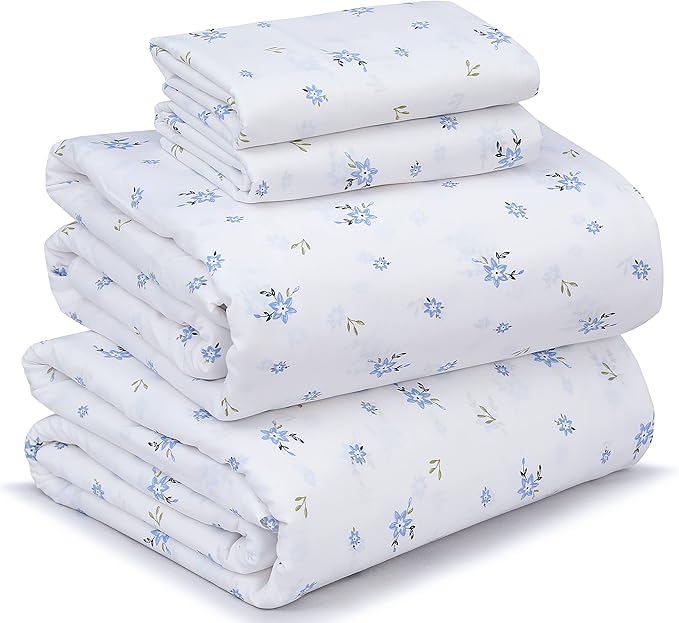 RUVANTI 100% Cotton Sheets – Full Size Percale Bedding, Cooling & Breathable by Ruvanti