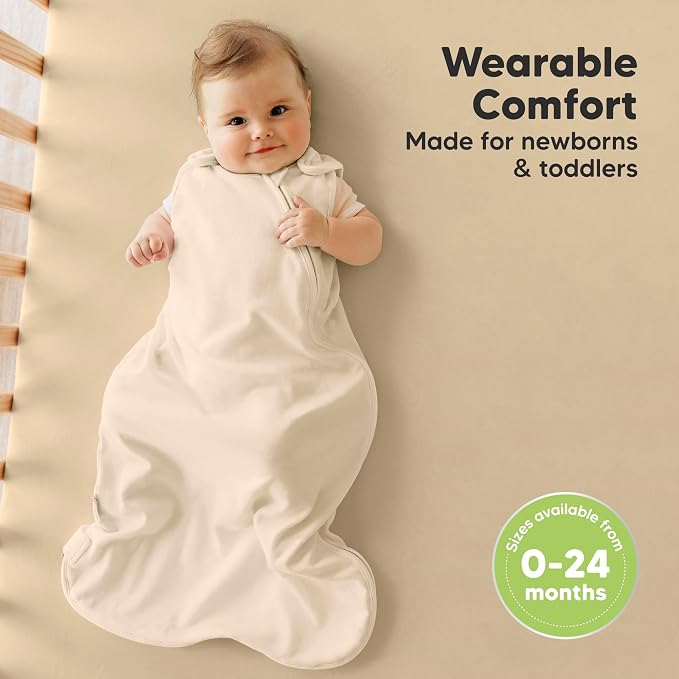 2-Pack Organic Baby Sleep Sacks, 100% Cotton - Image 2