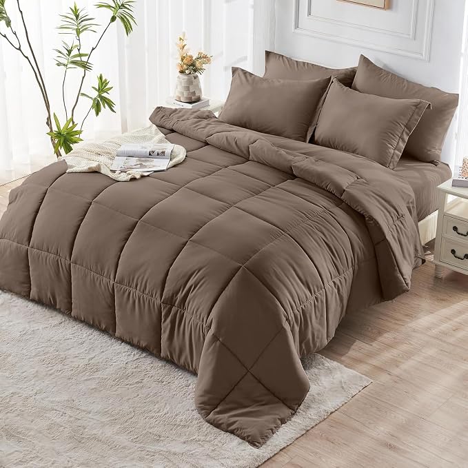 JOLLYVOGUE California King Comforter Set, Ultra-Soft Bed in a Bag Cal King Size - Image 9