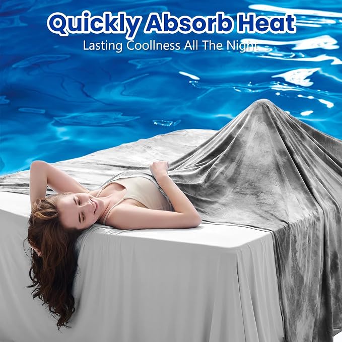 Topcee Cooling Blanket for Night Sweats Decorative Tie Dye，Absorbs Heat to Keep - Image 2