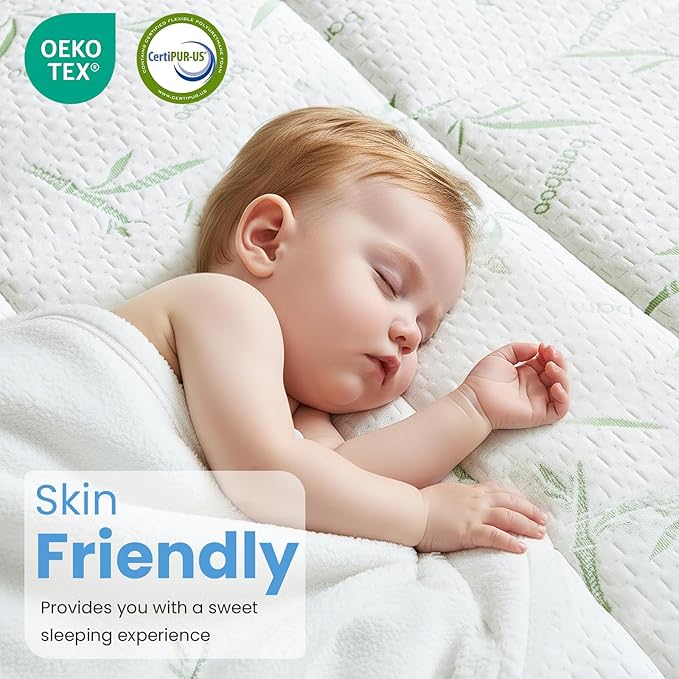 DUMOS Dual Layer Mattress Topper King Size, 2 Inch Gel Memory Foam + 1 Inch - Image 6