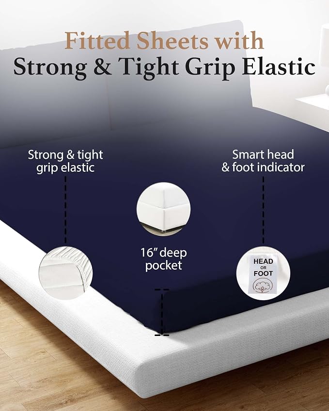 Good Sleep Bedding Queen Size Egyptian Cotton Sheets - Image 3