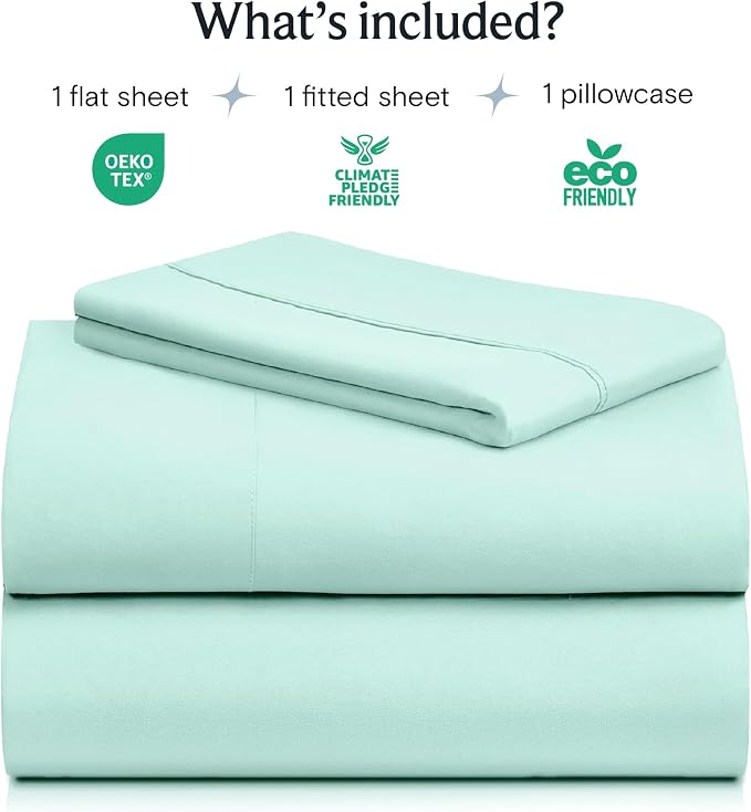 LuxClub 3 PC Twin XL Sheet Set, Deep Pockets Wrinkle Free Cooling Bed Sheets - Image 2